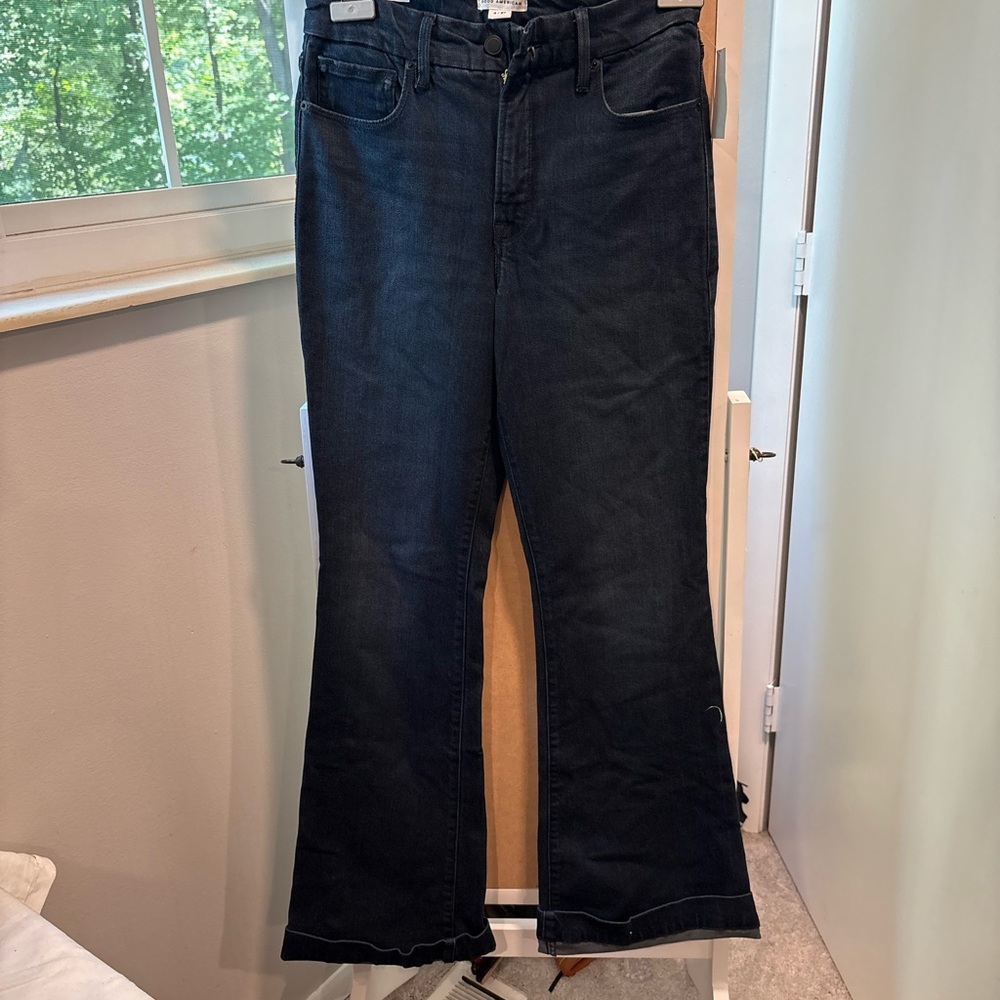 Dark Blue Women's Flared Jeans